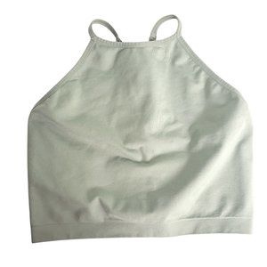 Forever 21 Green Racerback Adjustable Sports Bra Athleisure Camisole Crop Top